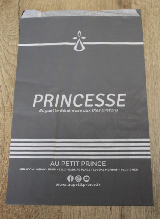 SACS BAGUETTE PRINCESSE 24+7X37 PERSO AU PETIT PRINCE