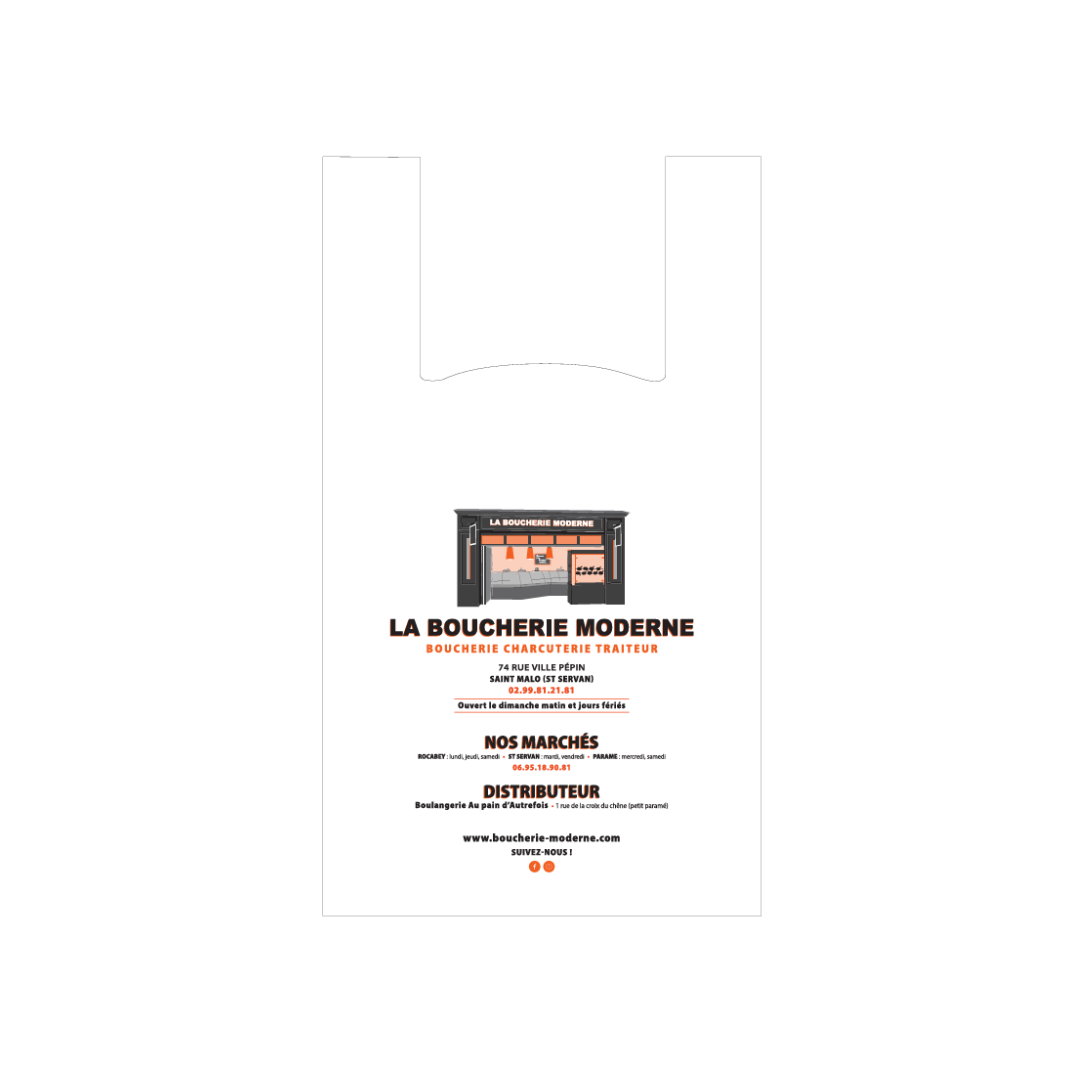 SACS BRETELLES 26+12X45 PERSO BOUCHERIE MODERNE