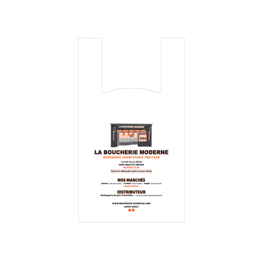 SACS BRETELLES 26+12X45 PERSO BOUCHERIE MODERNE