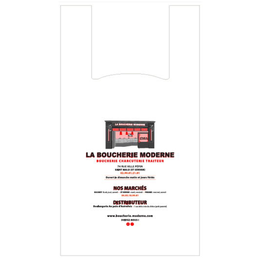 SACS BRETELLES 30+14X54 PERSO BOUCHERIE MODERNE