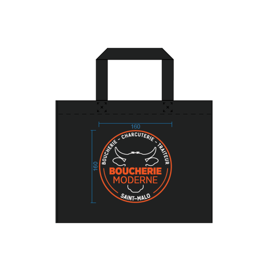 SACS POLYPRO 36+20X27CM PERSO BOUCHERIE MODERNE