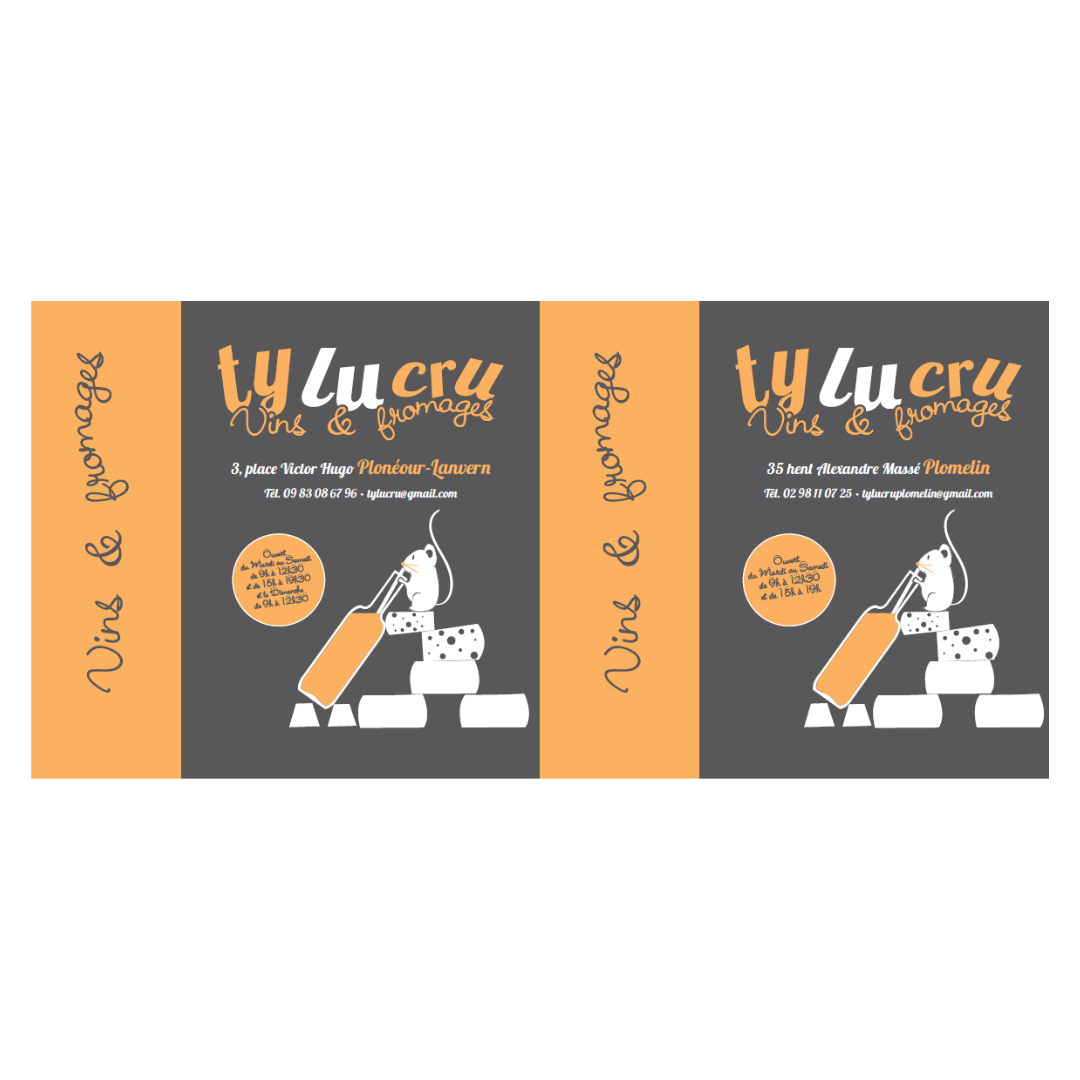 SACS KRAFT BLANC PF 25+11X31 PERSO TY LU CRU PLOMELIN