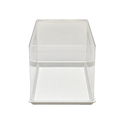 ASSIETTE BLANCHE EN CANNE A SUCRE POUR BOITE A TROMPE L'OEIL