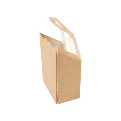 BOITES A WRAP CARTON AVEC FENETRE - 9,2x5,1x9,2/12,5 CM