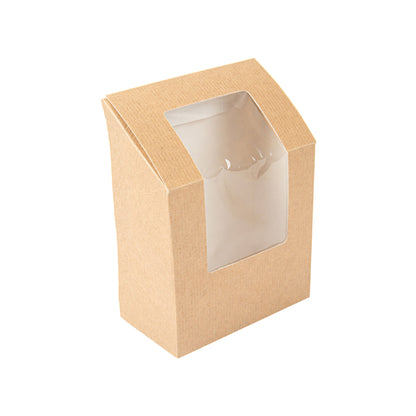 BOITES A WRAP CARTON AVEC FENETRE - 9,2x5,1x9,2/12,5 CM