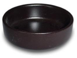 CASSOLETTE NOIRE RONDE EN CERAMIQUE (ø 9,5 CM / H 2 CM)