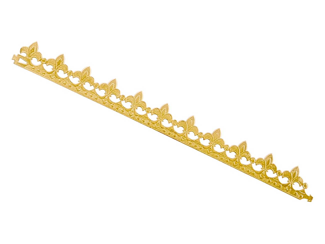 Couronne dorée fleur de lys pour galette des rois à 50 centimes