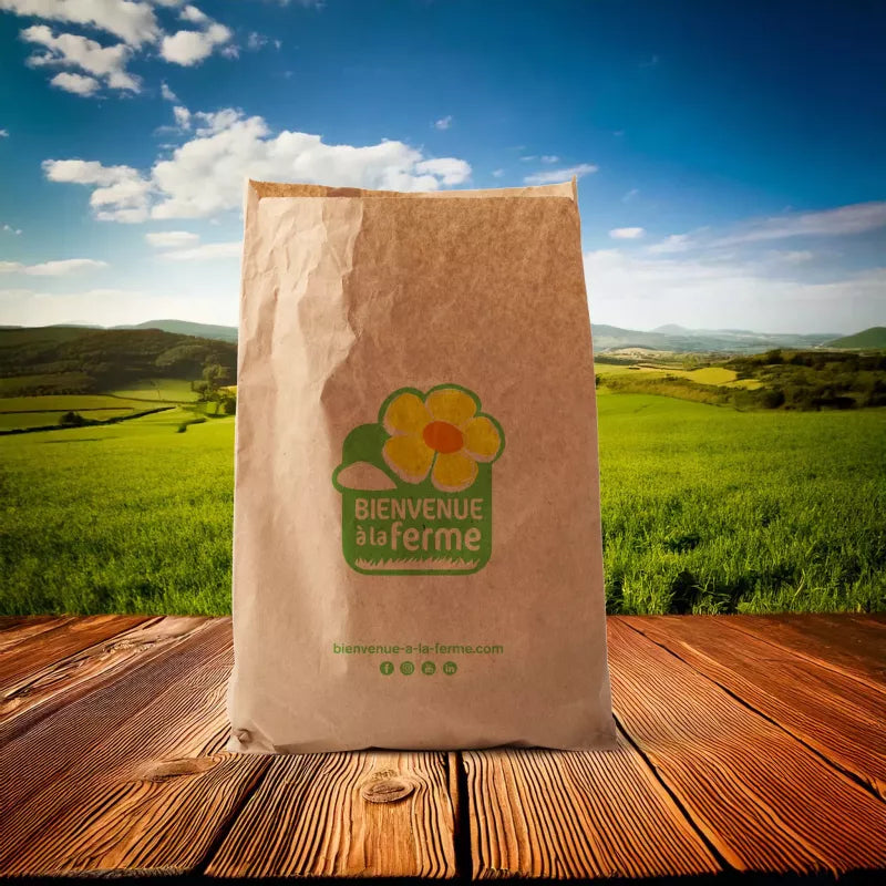 SACS FRUITS KRAFT WS 2KG 20+6X30 PERSO BIENVENUE A LA FERME