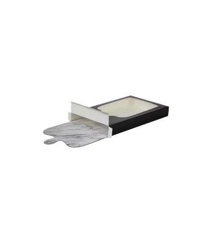 BOITE ECO EN CARTON NOIR + FENETRE POUR PLANCHE APERO