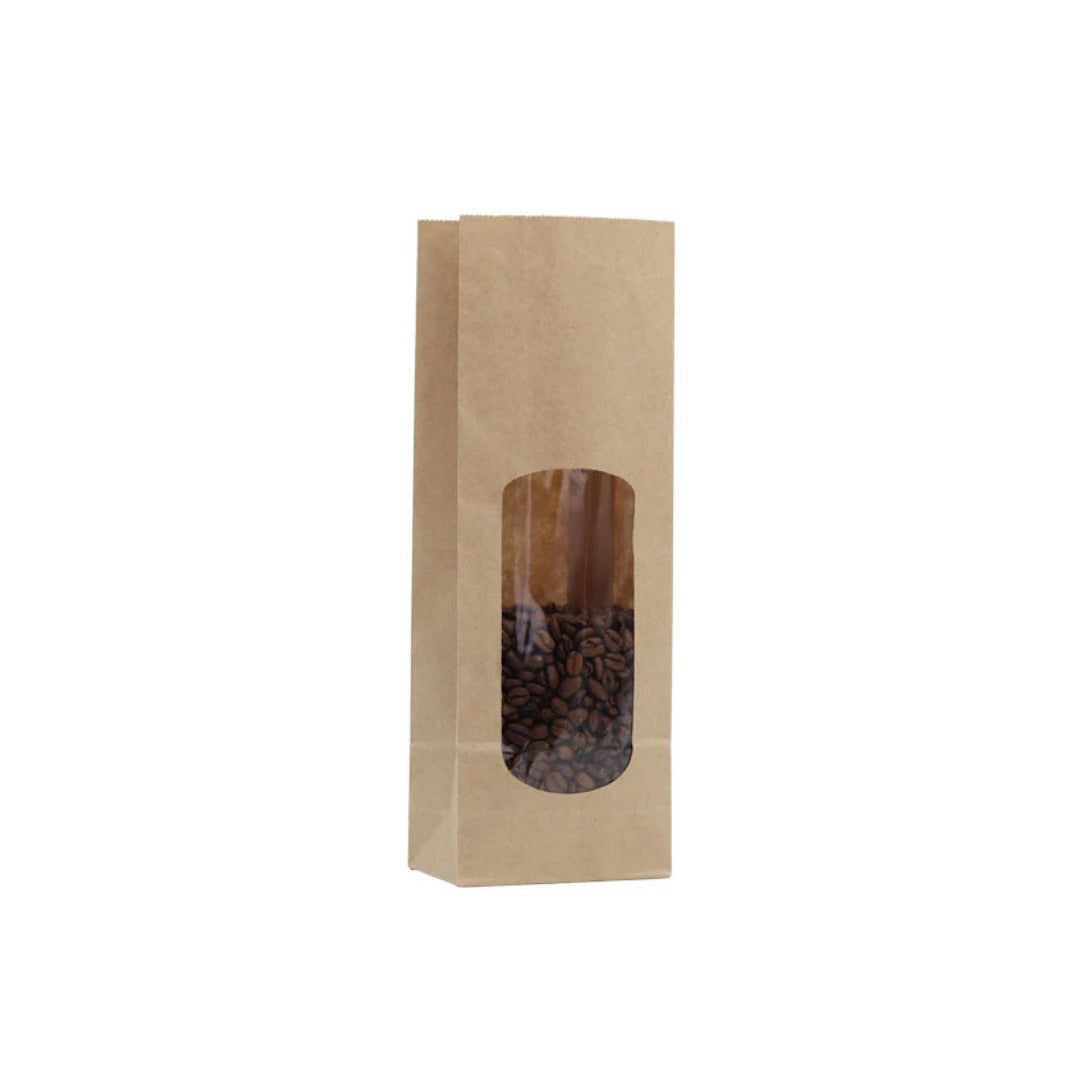 SACS KRAFT BRUN SOS AVEC FENETRE INGRAISSABLE