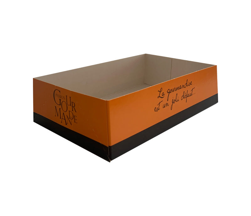 Caissette pâtissière en carton  Barquette pour pâtisseries en carton - Les  Toqués des Boîtes