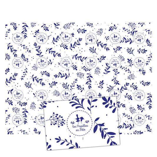 PAPIER KRAFT "LES PAPILLES EN FETE"